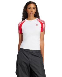 adidas - Adicolor 3-Stripes Mujer Camisetas - Lyst