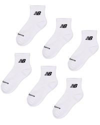 New Balance - Quarter 6 Pack Socks - Lyst