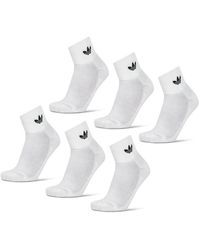 adidas - Mid Ankle Socks 6 Pairs - Lyst