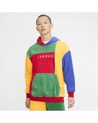 blue and red jordan hoodie