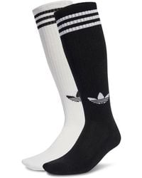 adidas - 3-Stripes Knee Socks 2 Pairs Socks - Lyst