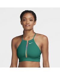 Nike Indy Rainbow Ladder Bra in Black | Lyst
