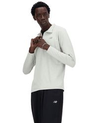 New Balance - Space Dye 1/4 Zip T-Shirts - Lyst