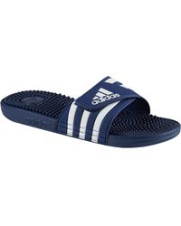 adidas Synthetic Adissage Slide Sandals in Navy (Blue) for Men - Save 34% -  Lyst
