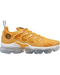 nike air vapormax plus yellow and white