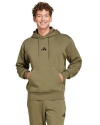 adidas - Hombre Essentials Feelcozy Fleece Hoodie - Lyst