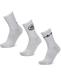 adidas - Mid Cut Crew 3 Pack Socken - Lyst
