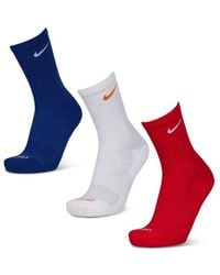 Nike - Everyday Cushioned Crew 3 Pack Socks - Lyst