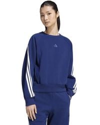 adidas - Kit 3-Stripes Sweatshirt Sweatshirts - Lyst