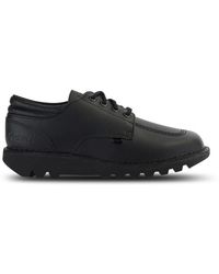 Kickers - Kick Lo Leather Sneakers - Lyst