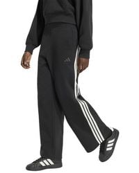adidas - Kit 3-Stripes Wide Joggers Pants - Lyst
