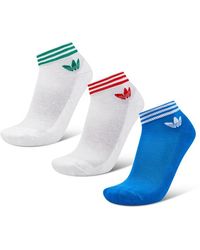 adidas - Trefoil Ankle 3 Pack - Lyst