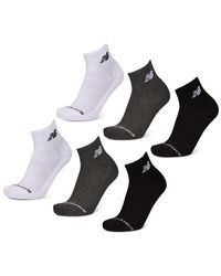 New Balance - Quarter 6 Pack Socks - Lyst