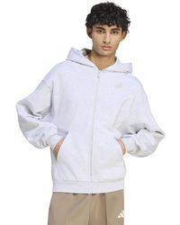 adidas - Kit Small Logo Full-Zip Hoodie Hoodies - Lyst