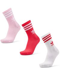 adidas - Solid Crew 3 Pack e Chaussettes - Lyst
