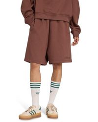 adidas - Essentials Linear Shorts Oversized Shorts - Lyst
