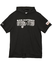 Mitchell & Ness Nba San Antonio Spurs Ss Hoodie - Black
