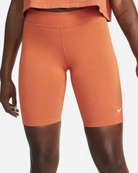 Orange nike biker shorts Clearance