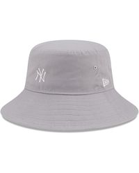 KTZ New York Yankees Tapered Bucket Cap - Gray