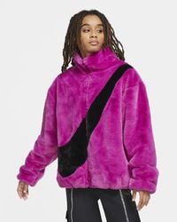 Nike Sportswear Faux Fur Jacket - Pink
