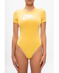 Nike Sportswear Heritage Ss Lifestyle Bodysuit - Yellow