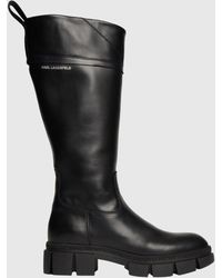 karl lagerfeld over the knee boots