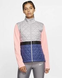 Nike Synthetic Aerolayer Jacket (black/atmosphere Grey) Women's Coat in  Gray | Lyst