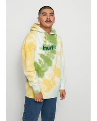 Huf Cotton Leary Tie-dye Pullover Hoodie in Beige (Natural) for 