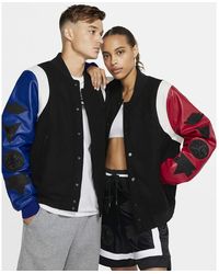Nike Jordan Dna Satin Jacket in Black 