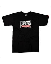 Crooks and Castles X Monopoly Stay Paid Knit Crew Tee - Black