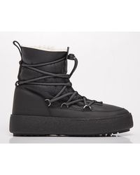 Mens Shoes Boots Casual boots Moon Boot Mtrack Tube Shearling in Black for Men 