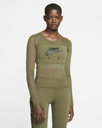 Nike Sportswear Mesh Ls Lifestyle Bodysuit - Green