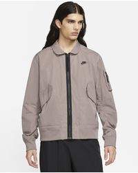 Nike Flannel Sportswear Nsw Bomber Jacket in Cargo Khaki (Green) for Men |  Lyst