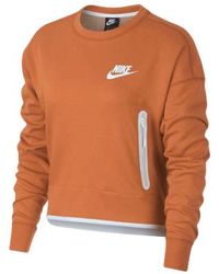 Orange Nike Sweatshirts for Women | Lyst