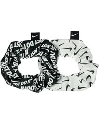 Nike Gathered Logo Hair Ties (pack Of 2) - Multicolour