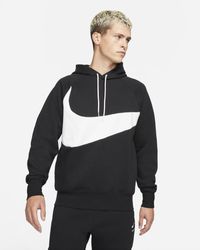 Nike Sportswear Swoosh Tech Fleece Pullover Hoodie - Black