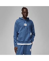 Nike Jordan Essential Washed Fleece Hoodie - Blue