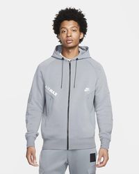 Nike Sportswear Air Max Full-zip Fleece Hoodie - Blue