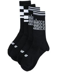 New Balance Essentials Celebrate Legacy Crew Socks (2 Pairs) - Black
