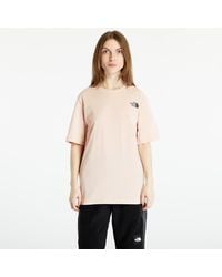 The North Face - Relaxed redbox tee pink moss - Lyst