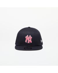 KTZ - Cap New York Yankees Mlb Outline 9fifty Snapback Cap Navy/ Lava Red S-m - Lyst