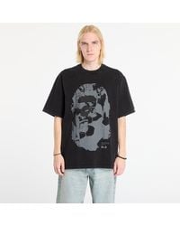 A Bathing Ape - T-Shirt Ape Head Heavy Washed Relaxed Fit Tee - Lyst