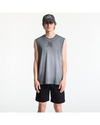 KTZ - T-Shirt Mlb Washed Logo Sleeveless Tee New York Yankees - Lyst