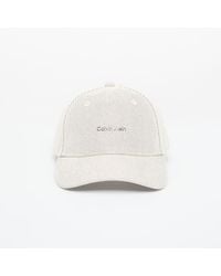 Calvin Klein - Mütze Canvas/Pu Standard Logo Cap - Lyst