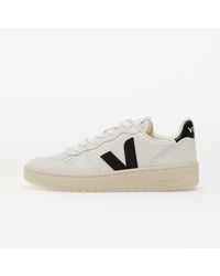 Veja - Sneakers W V-10 Leather Ex-White_Black - Lyst
