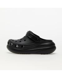 Crocs™ - Classic Platform Lined Clog Black Size 6 Uk - Lyst