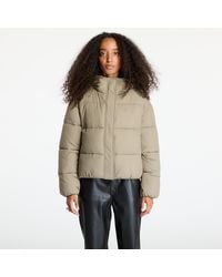Calvin Klein - Jas Jeans Logo Short Hooded Puffer Jacket - Lyst