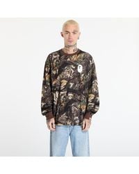 A Bathing Ape - T-Shirt Tree Edge Camo Relaxed Fit Ls Tee - Lyst