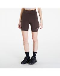 Nike - Sportswear classics high-waisted 8" biker shorts baroque brown/ sail - Lyst