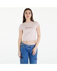 Calvin Klein - T-shirt jeans diffused box fitted short sleeve tee l - Lyst